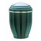Urne métal vert foncé