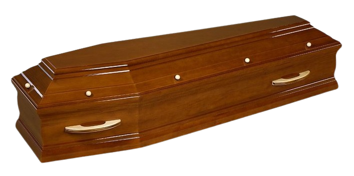 Cercueil en bois foncé modèle pompei
