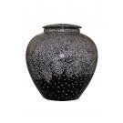 Urne céramique noire et grise