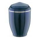 Urne métal bleu foncé