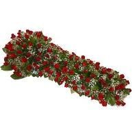 Dessus de cercueil rouge et vert