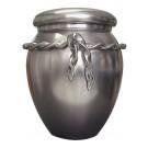 Urne céramique gris métal