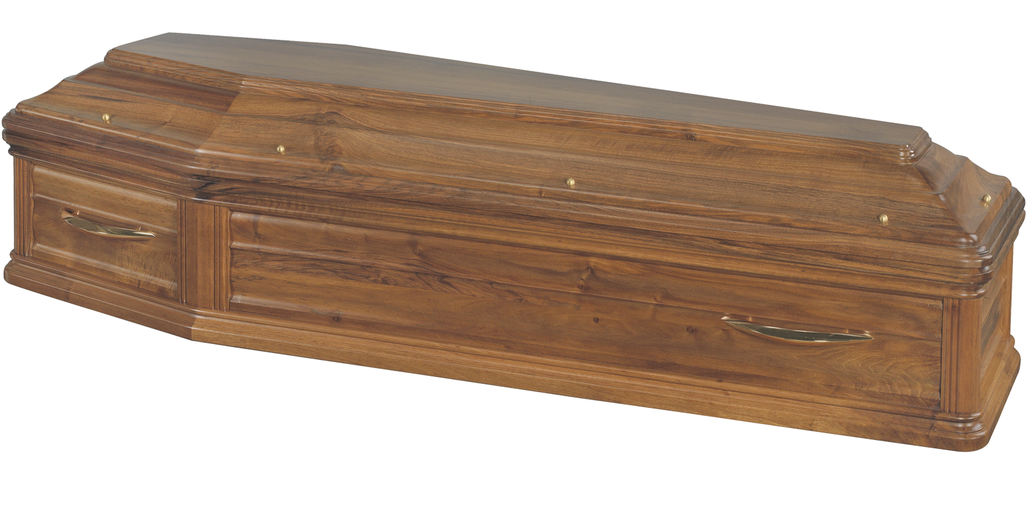 Cercueil en bois foncé modèle trevet