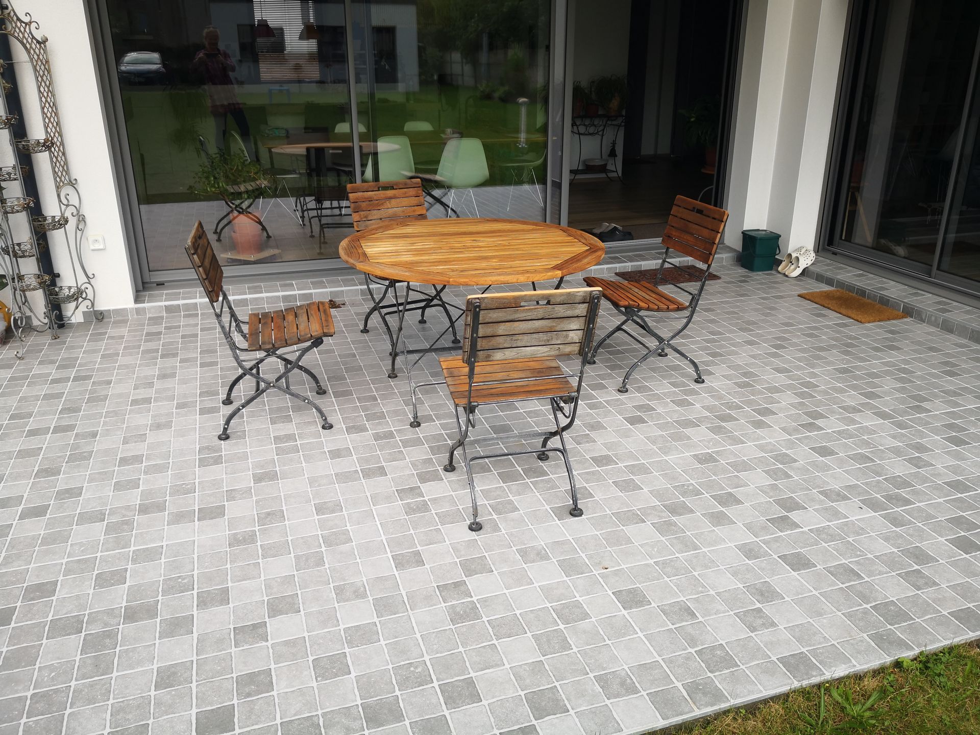 Pose de carrelage extérieur