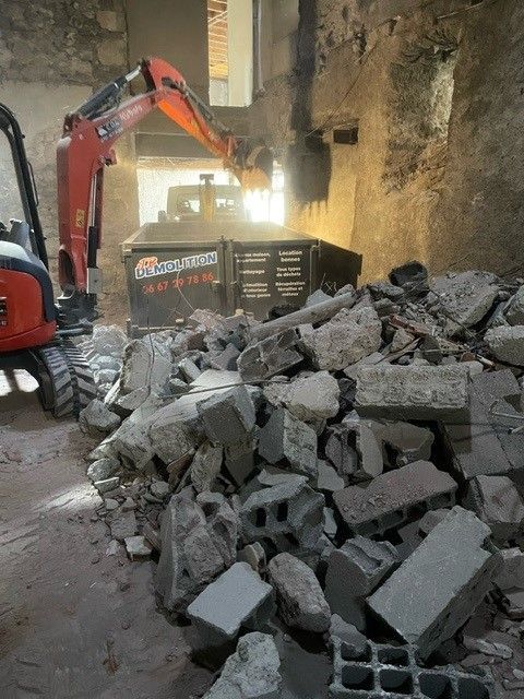 Mini-pelleteuse pour le nettoyage des gravatx en intérieur