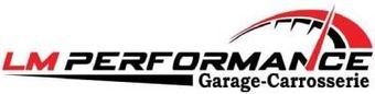 Un logo pour lm performance garage carrosserie