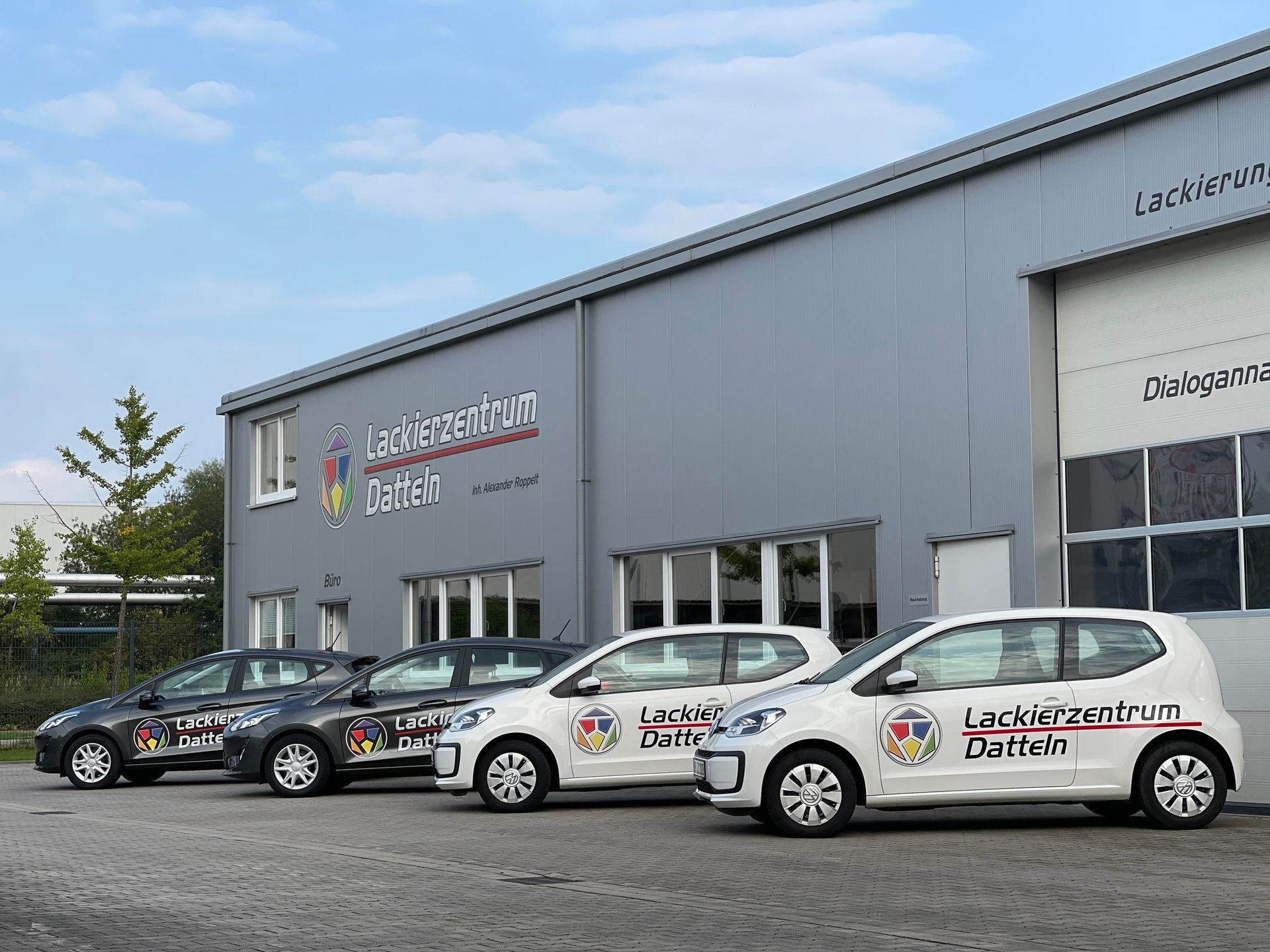 Die Fahrzeugflotte der Ersatzwagen vom Lackierzentrum Datteln
