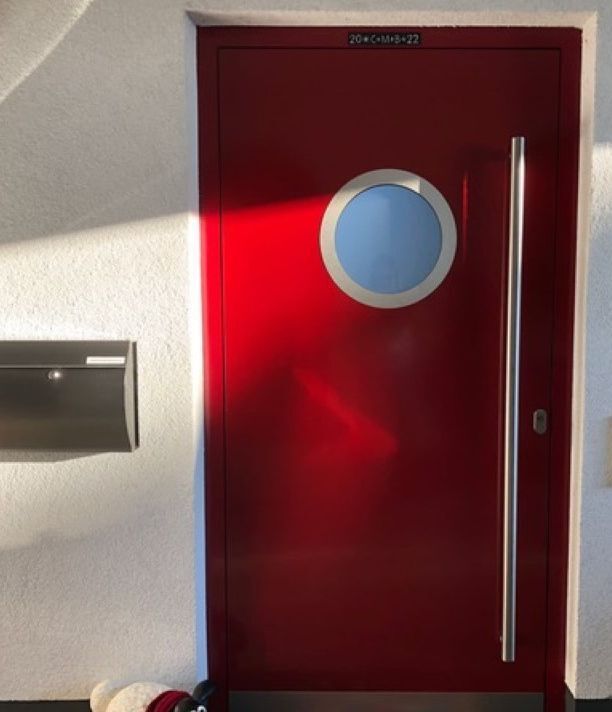 rote Haustür