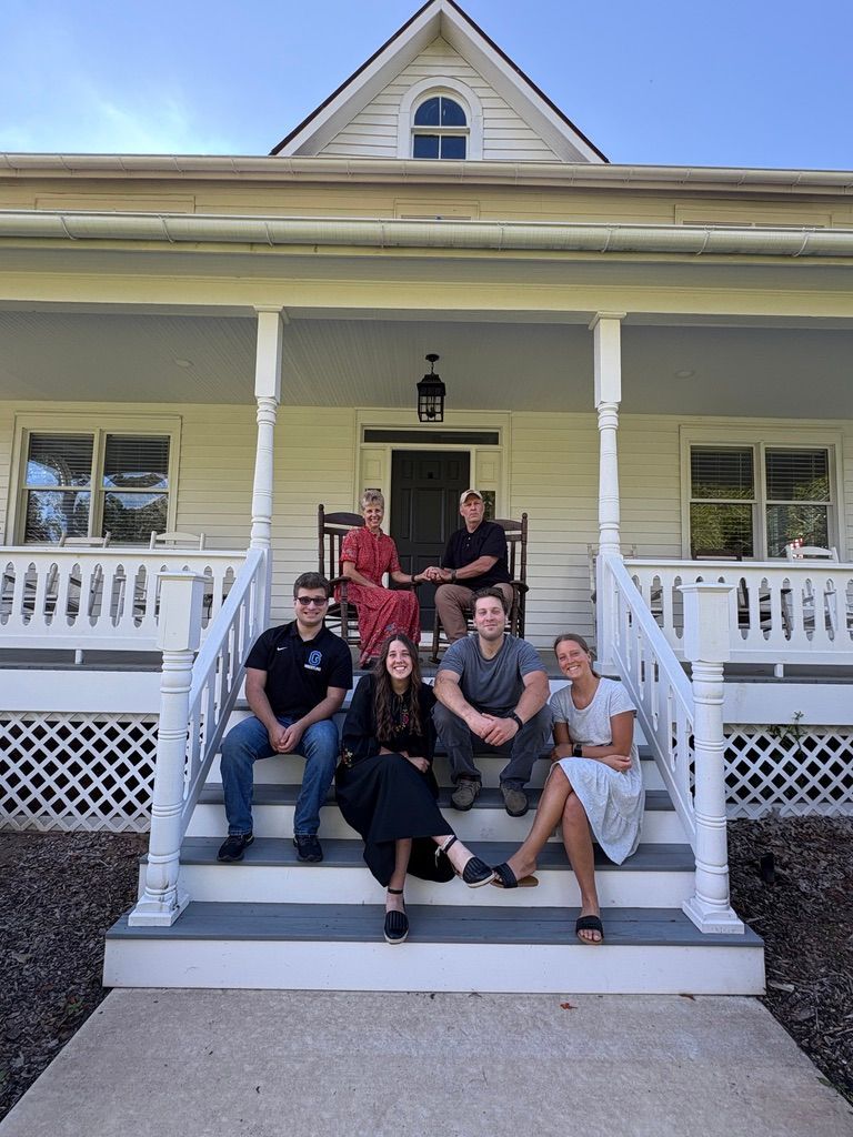 porch picture again of the Juneau family