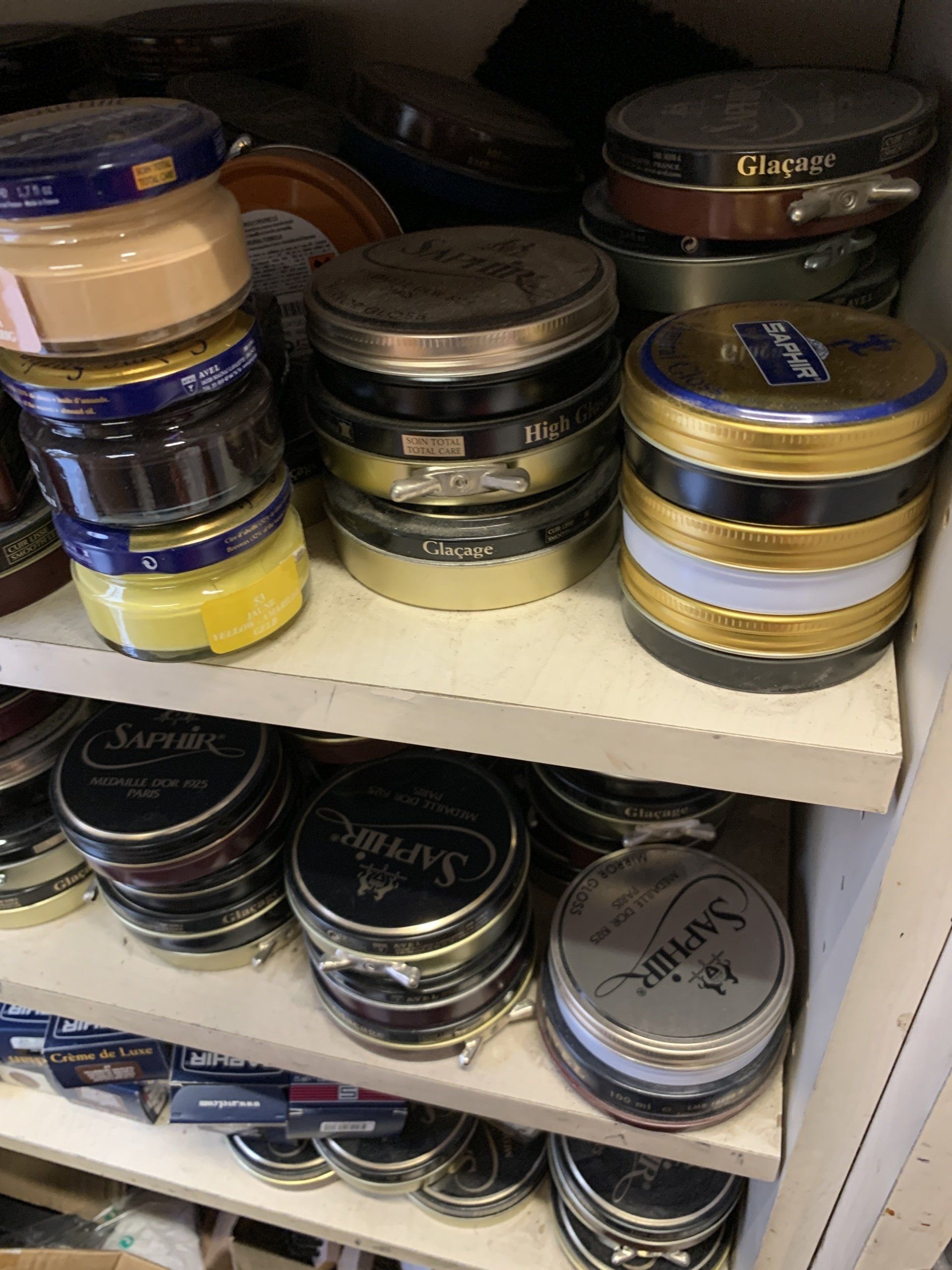 Entretien de chaussures