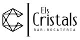 Logotipo del bar "Els Cristals". Icono "C" en forma de diamante junto al texto: "Els Cristals BAR-BOCATERIA".