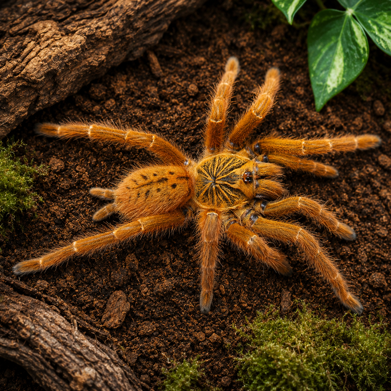 Pterinochilus  usambara tarantula Orange Baboon Tarantula