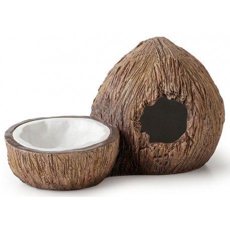 kookos pesä piilo exoterra exo terra Exoterra Coconut Hide & Bowl