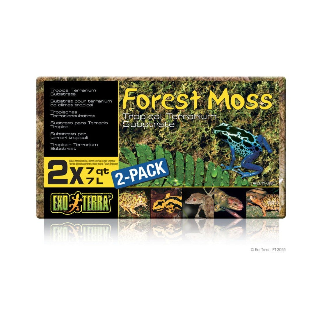 Exoterra Forest Moss - Sammal kasveille juurtuminen sammal juurtumiseen viherkasveille pori terraario