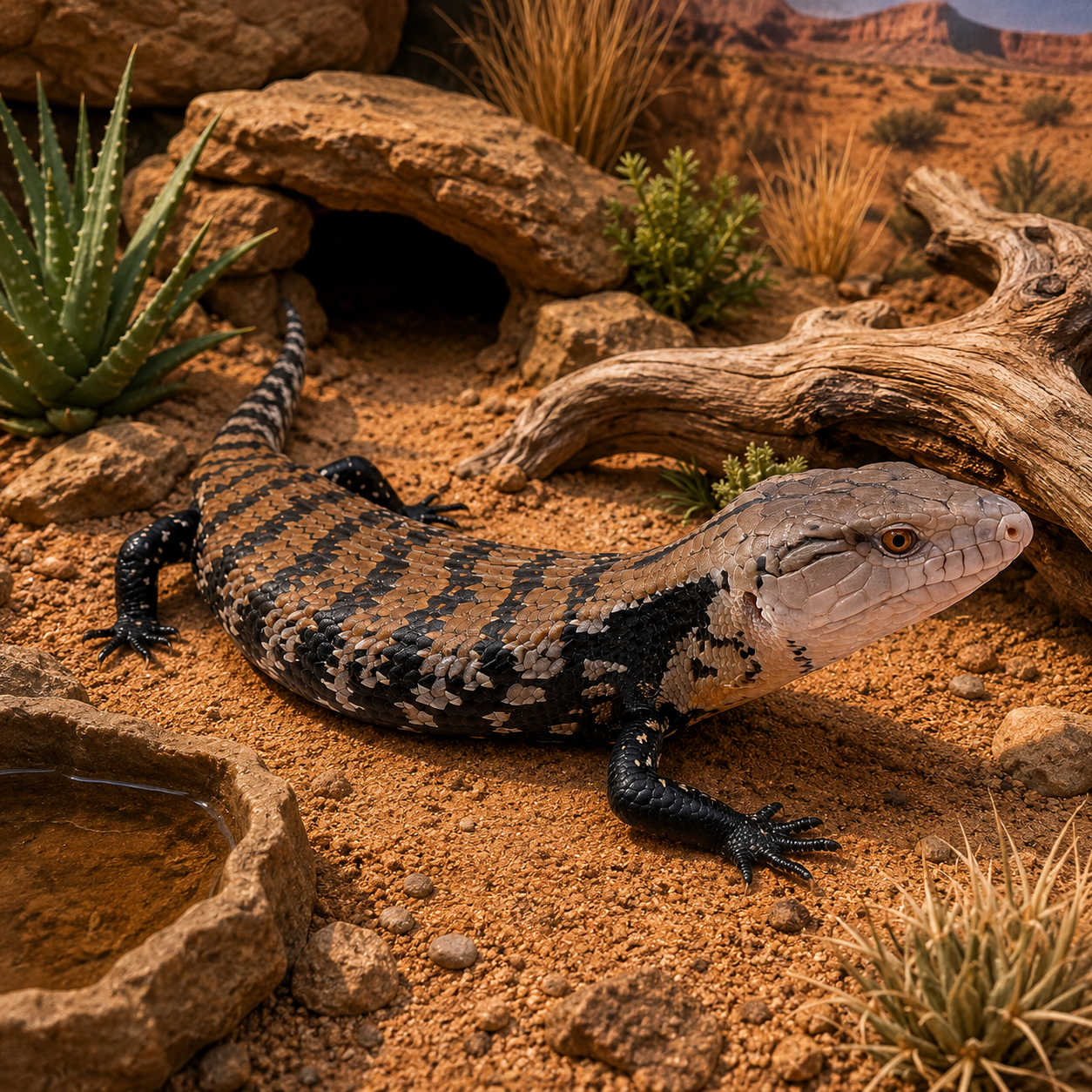 Sinikieliskinkki Tiliqua gigas halmahera eläinkauppa myydään 