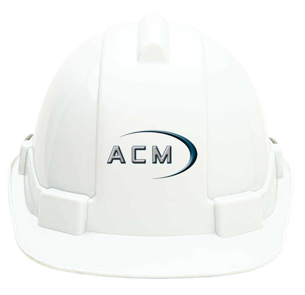 Casque de sécurité avec logo ACM