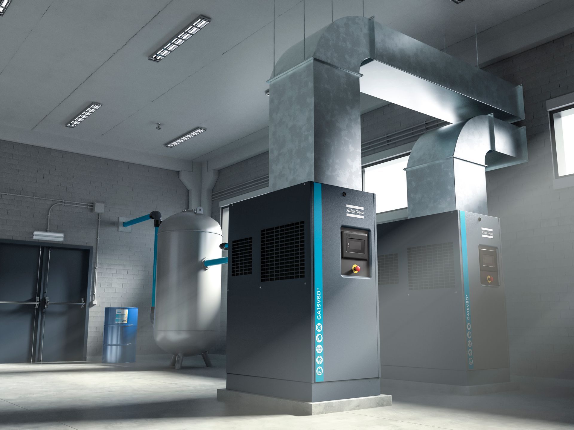 Matériel d'air comprimé industriel