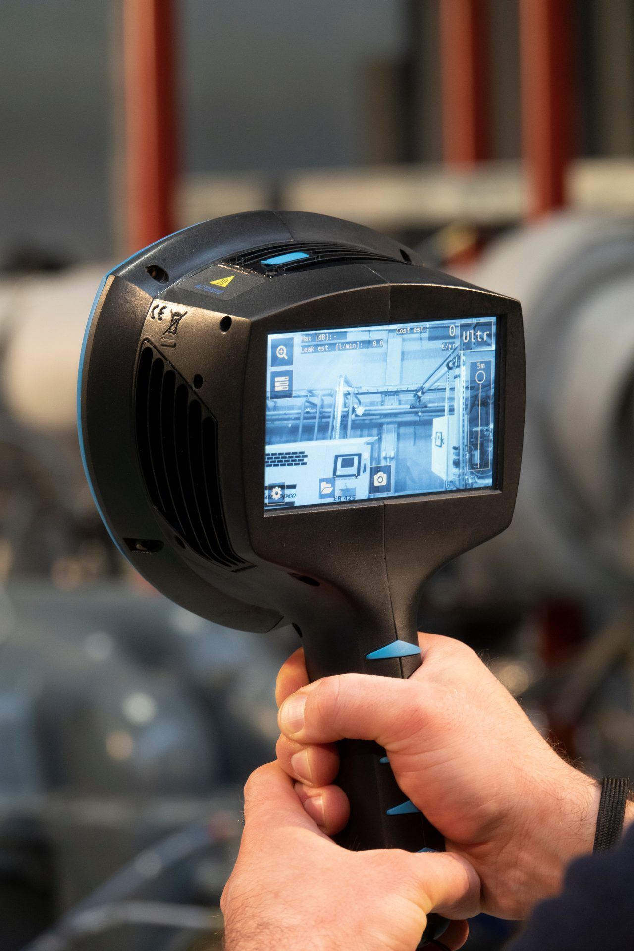 Audit d'un système d'air comprimé avec un appareil spécifique