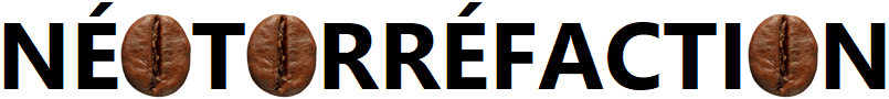 Le mot néotorréfaction où les lettres O sont remplacés par un grain de café.