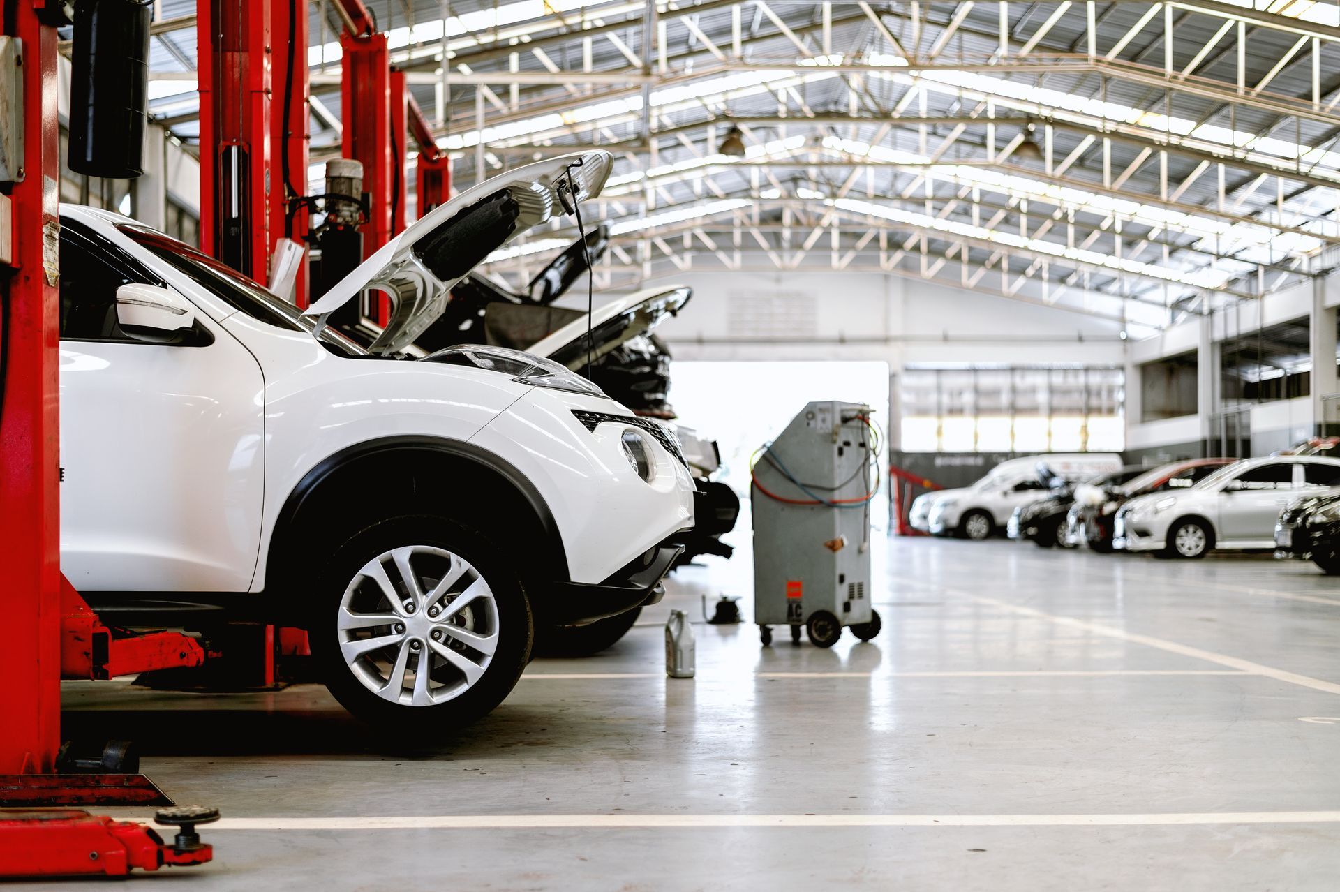 Atelier du garage Renault Bener