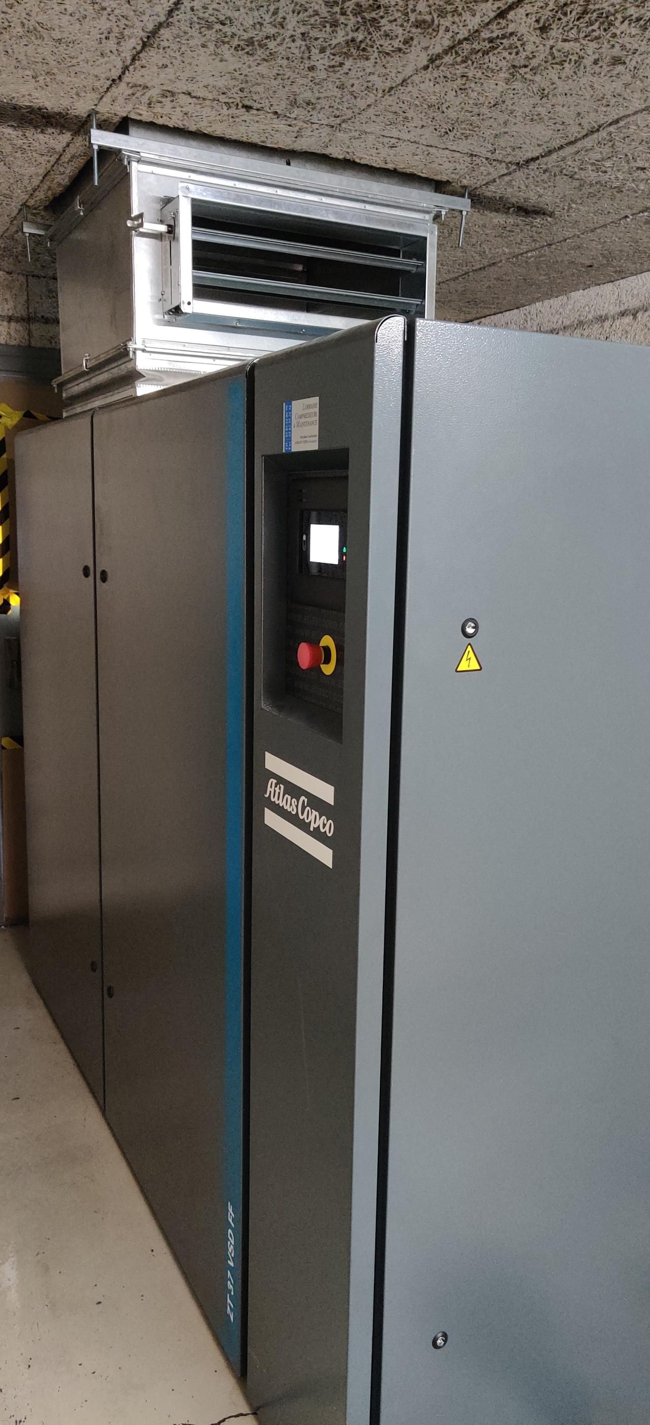 Compresseurs d'air dans un environnement industriel