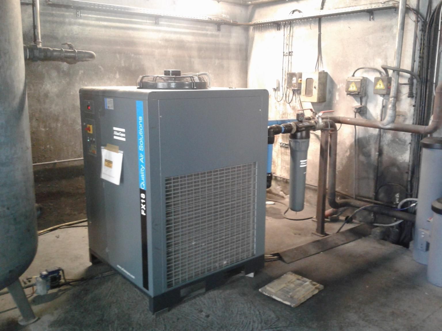 Elément gris pour compresser l'air