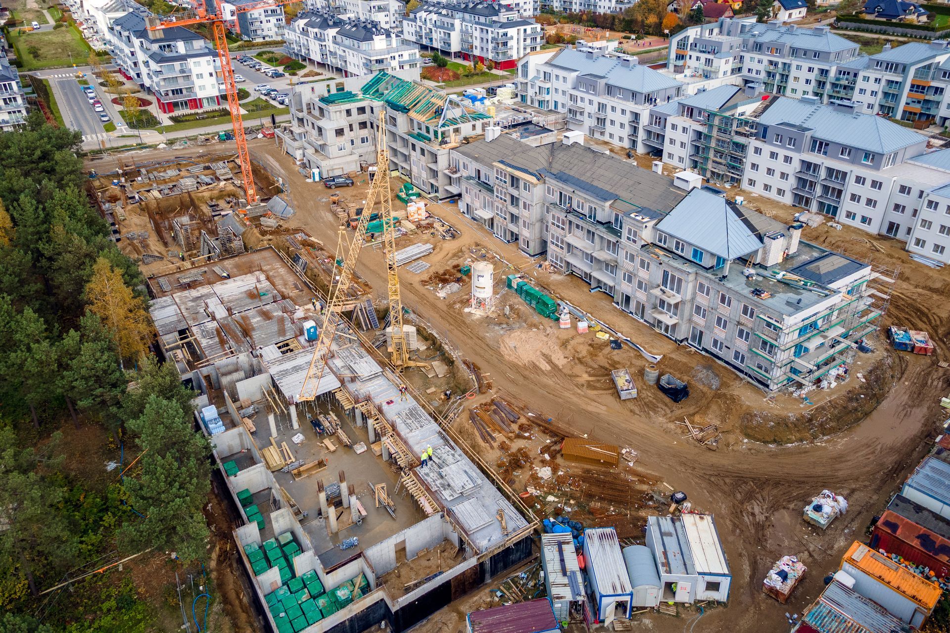 Photo d'une construction de logements collectifs