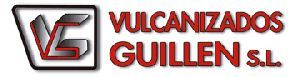 Un logotipo para una empresa llamada Vulcanizados Guillén SL