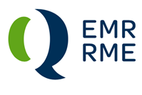 Un logo bleu et vert pour emr rme