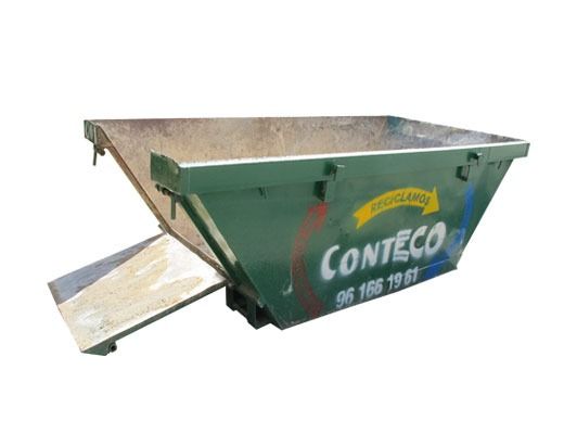 Contenedor Conteco Verde con rampa.