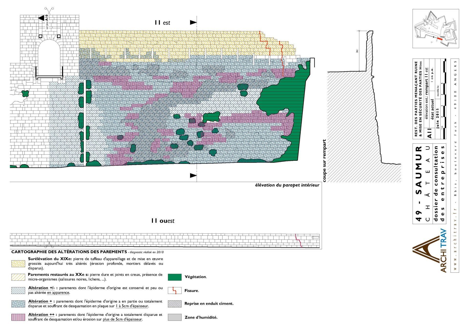 Château de Saumur - État projeté