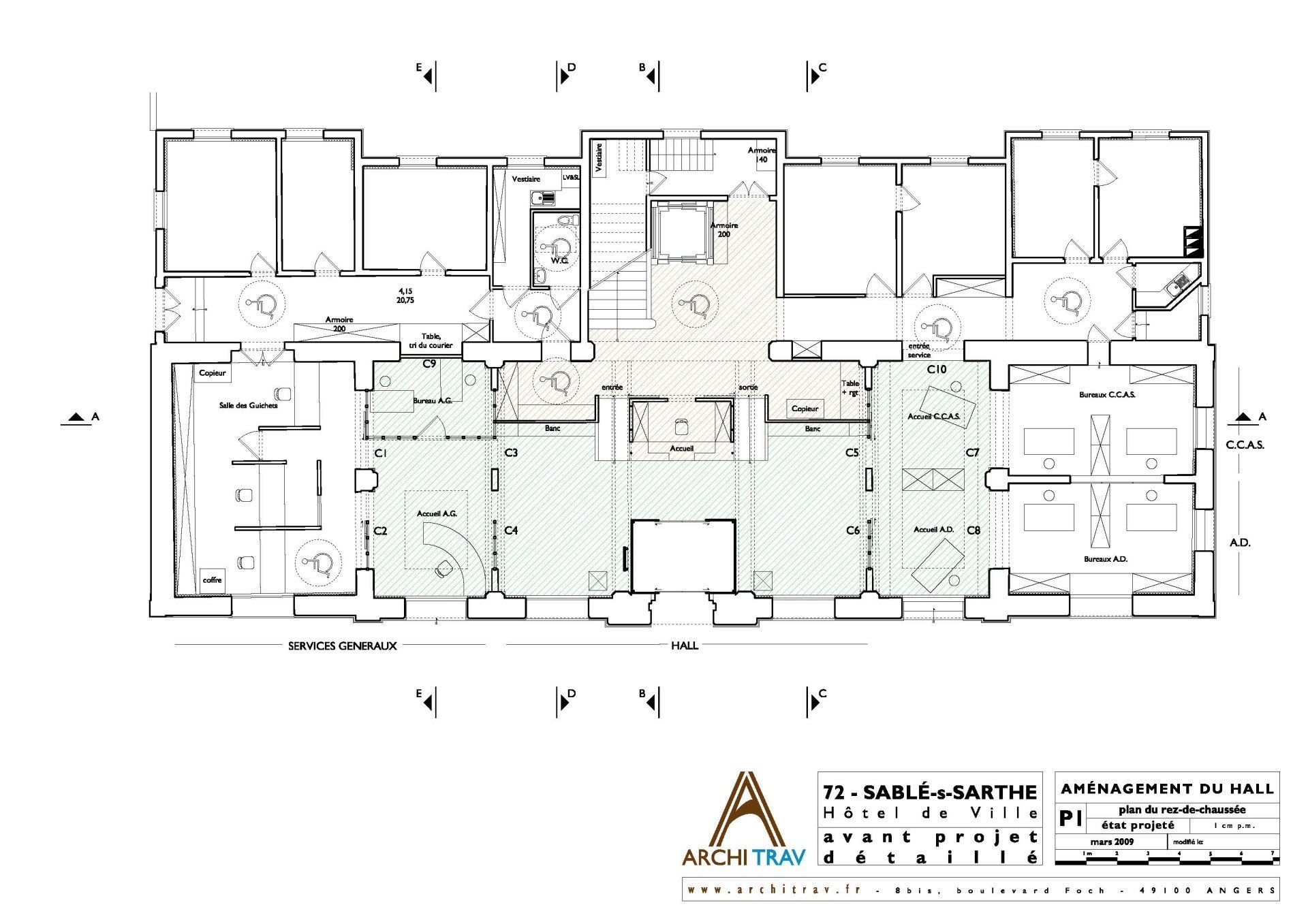 Mairie de Sablé-sur-Sarthe (Sarthe) - État projeté