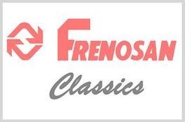 Logotipo de Frenosan Classics, con un símbolo rojo y el texto
