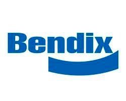 Logotipo de Bendix en azul; marca denominativa sobre una línea curva azul estilizada.