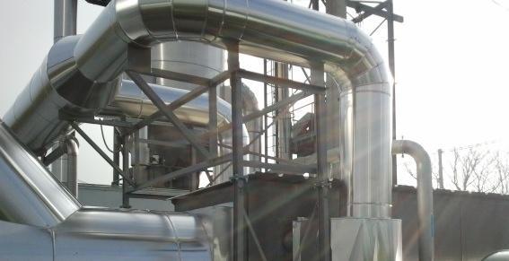 AMDIMA Isolation appareil traitement de fumée épaisseur 150 revêtement isoxal