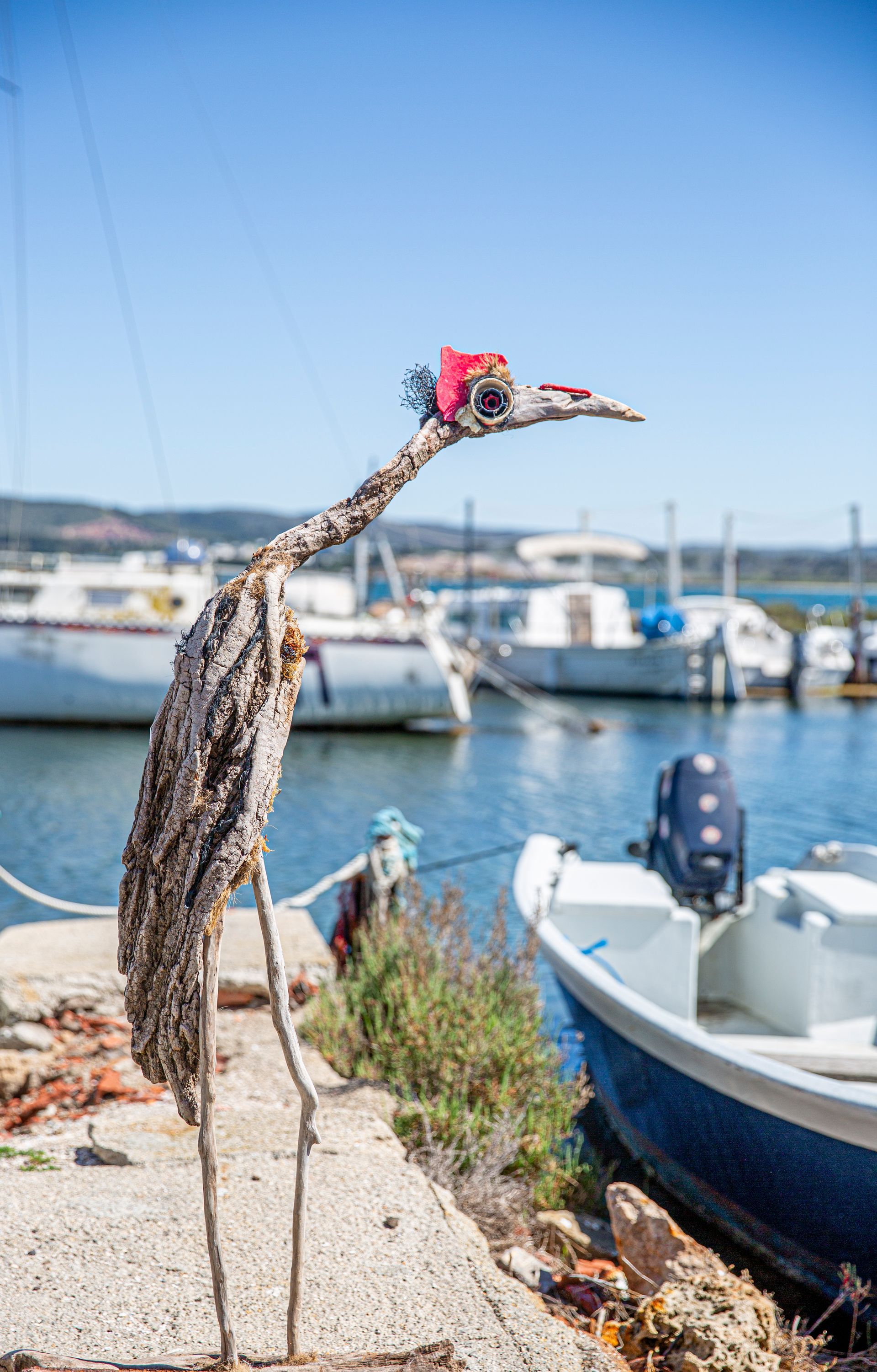 Grande sculpture en bois flotté