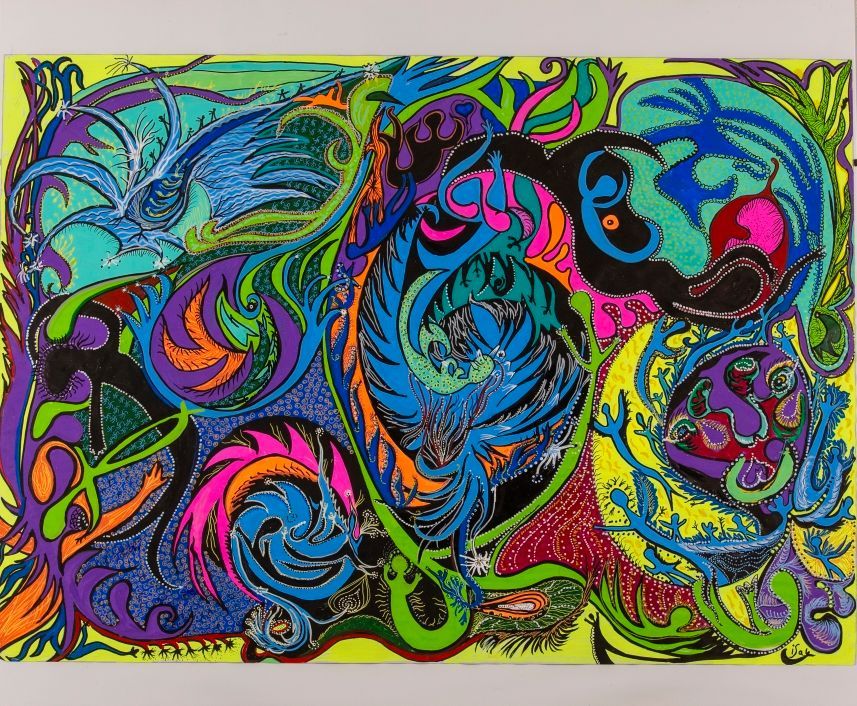 Fond marin - abstrait