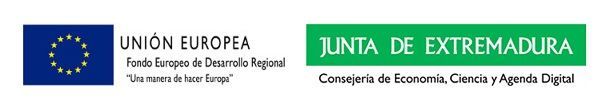 A logo for union europea and junta de extremadura