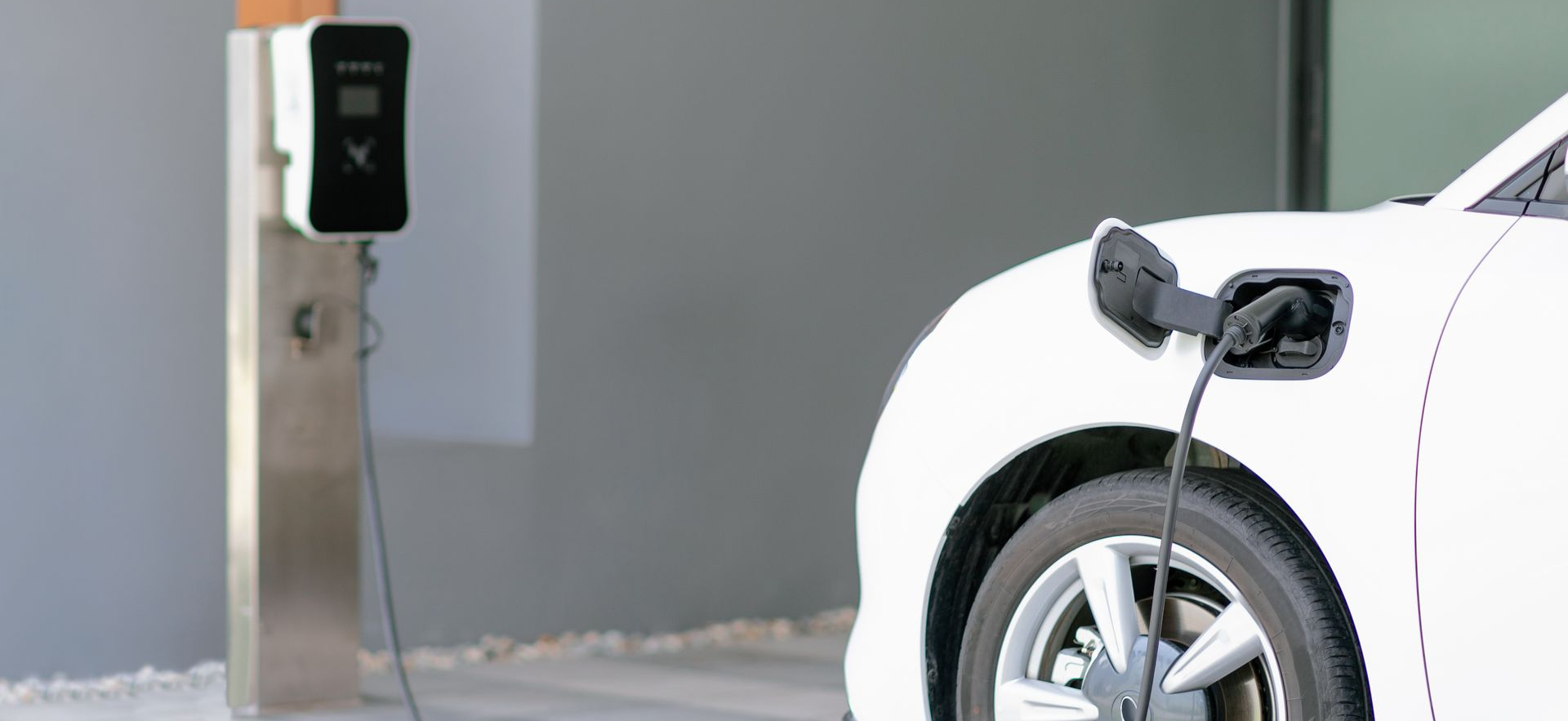 Une borne de recharge pour véhicule électrique