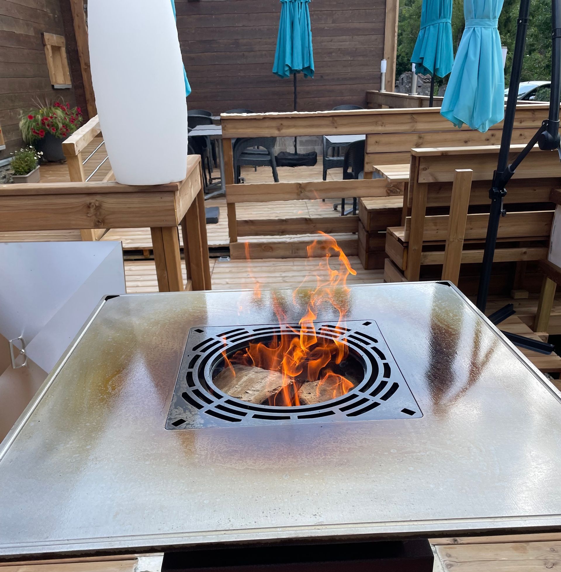Brasero de la terrasse