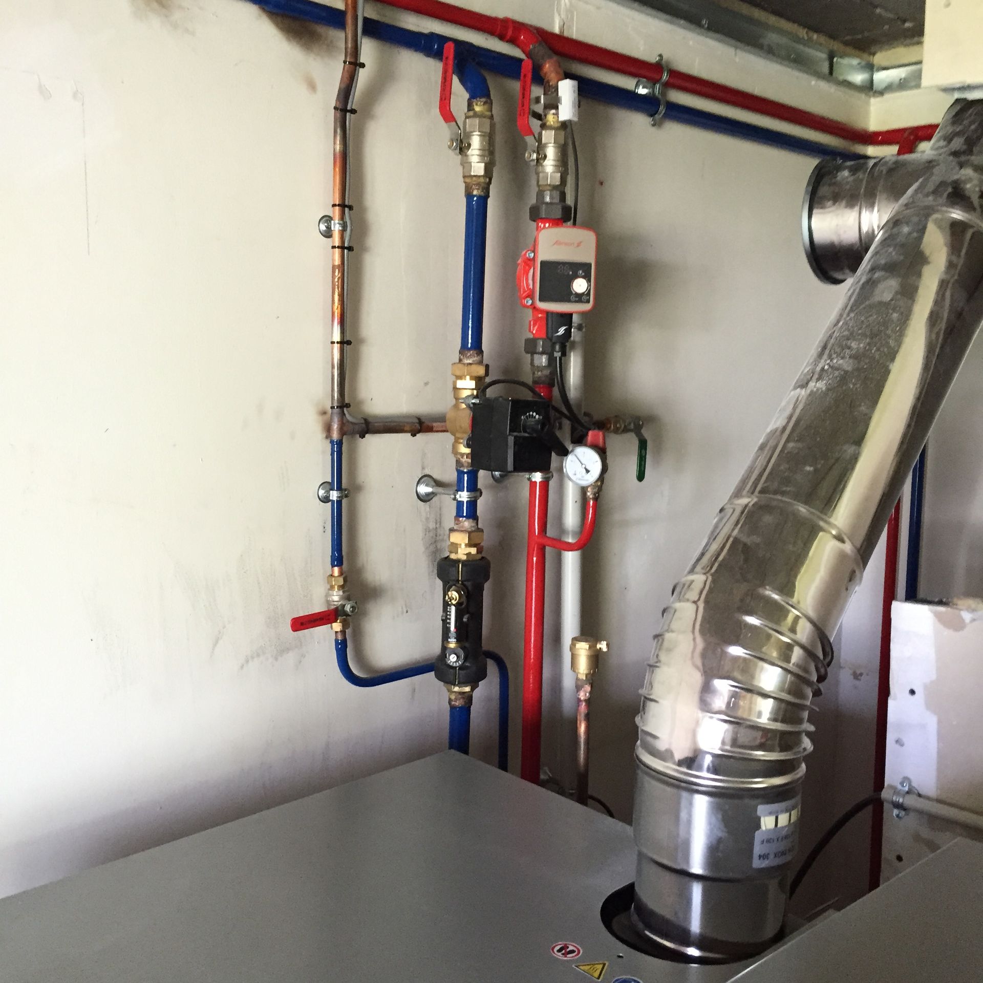 Raccord de tuyauterie pour une chaudière