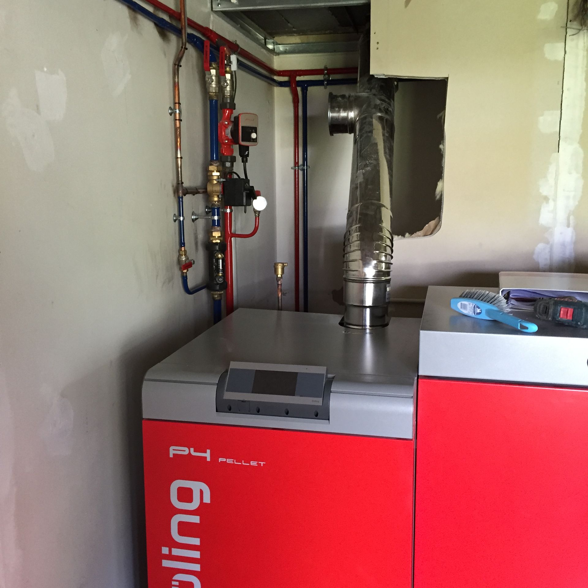 Installation d'une chaudière à gaz