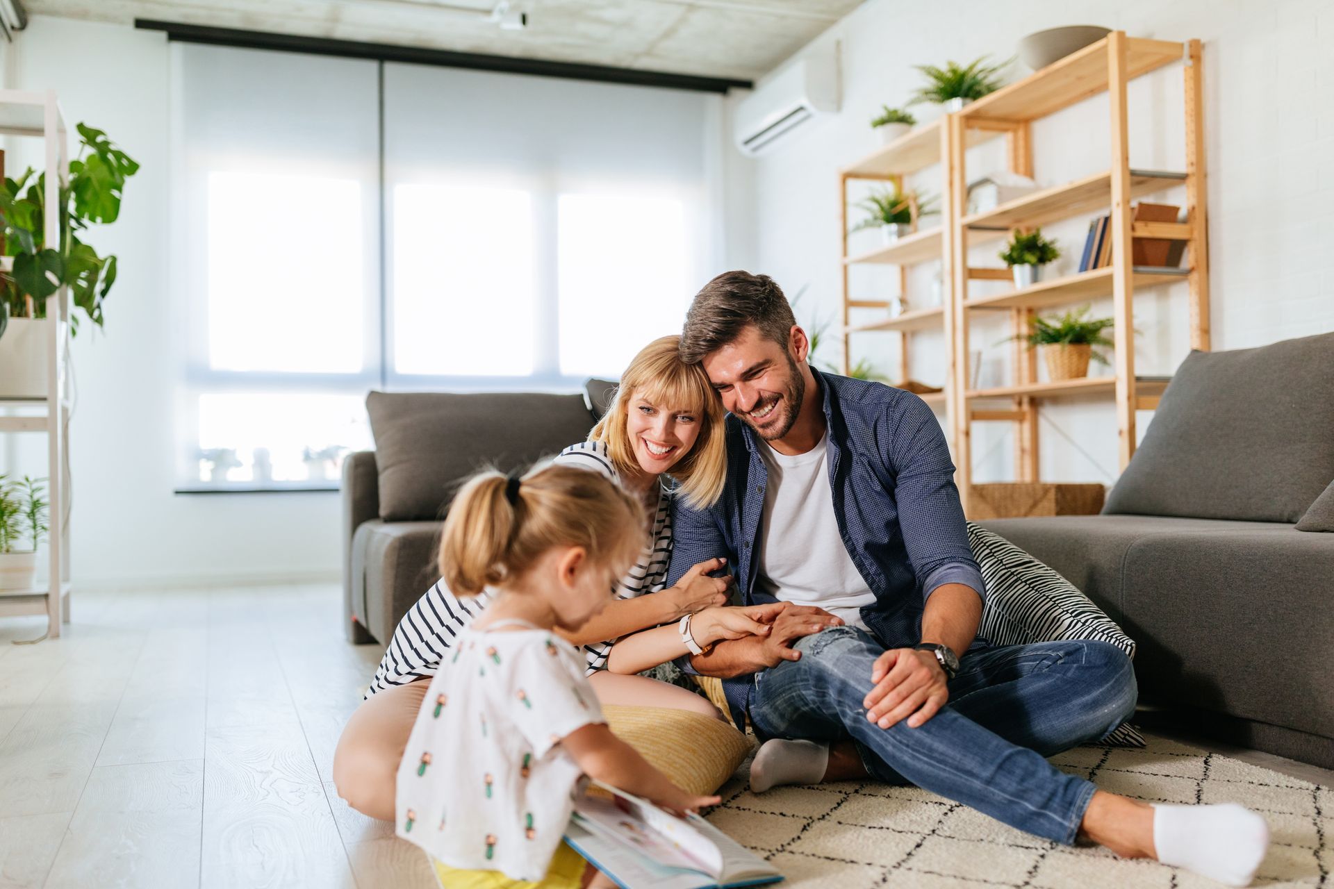 Couple avec petite fille