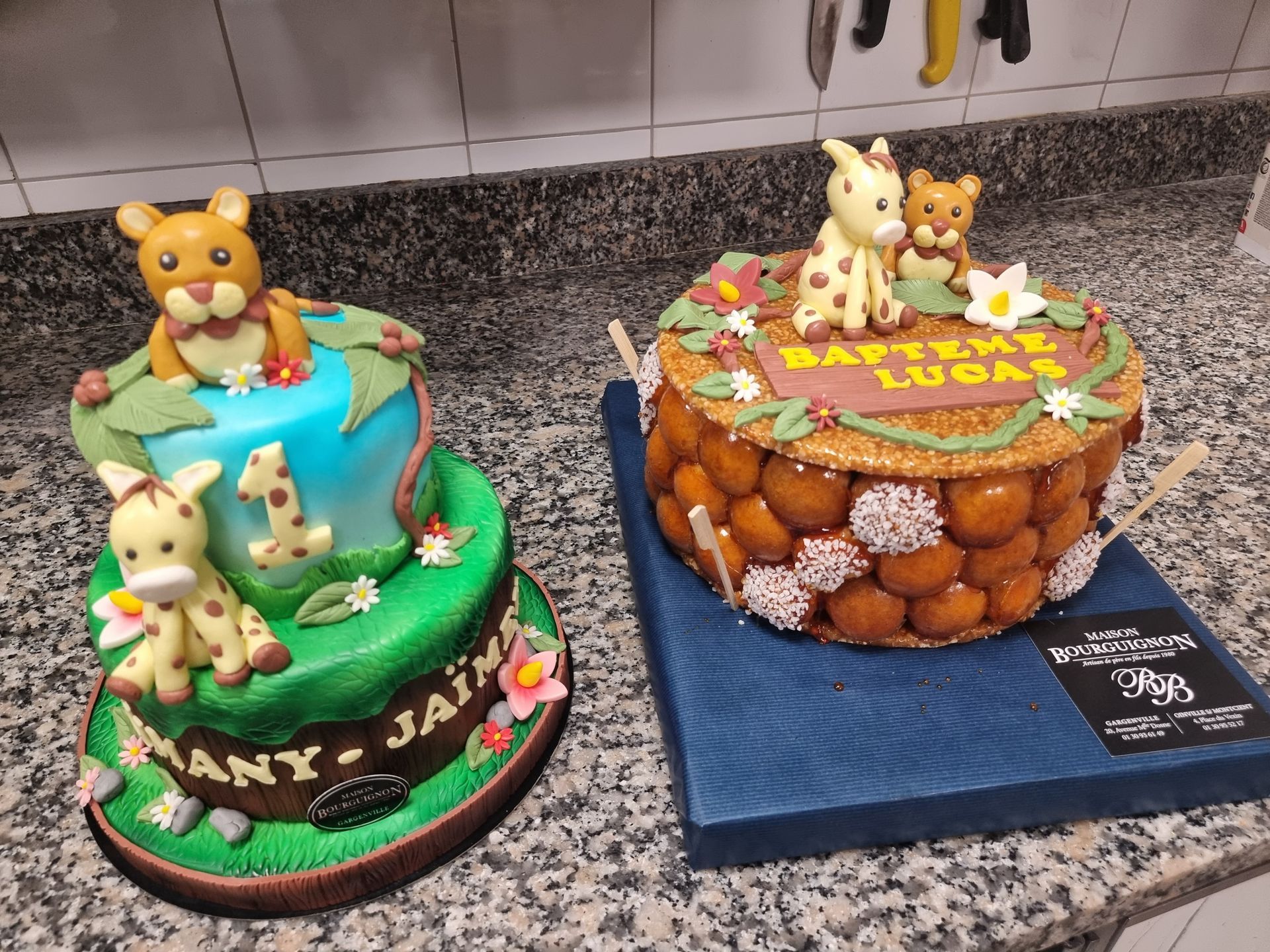 Gâteau d'anniversaire animaux