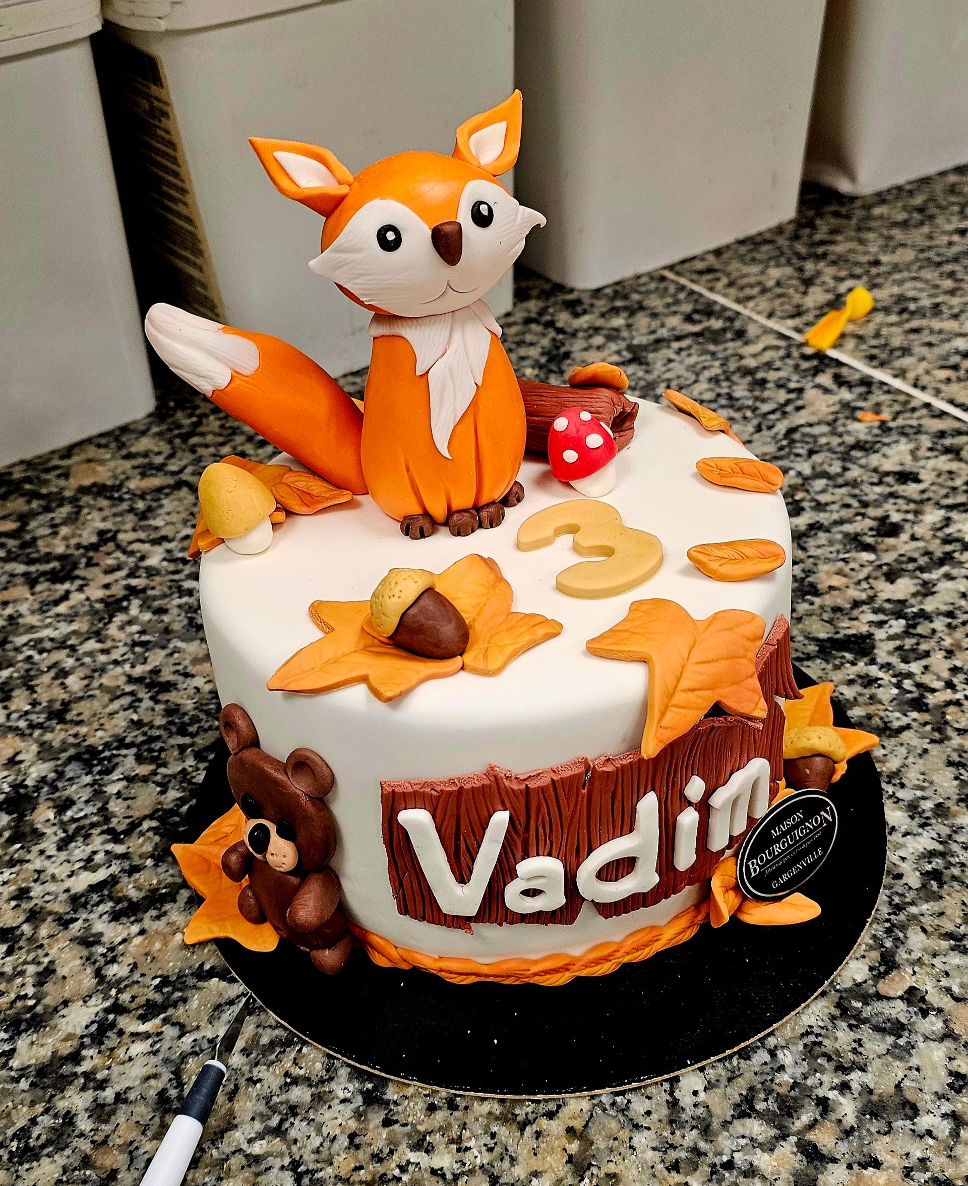 Gâteau d'anniversaire renard