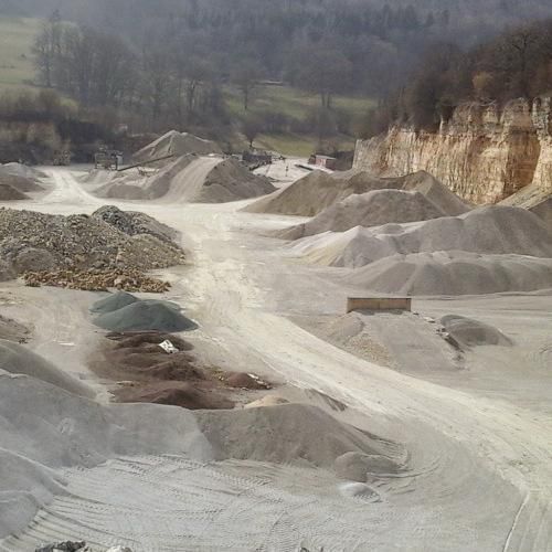 Carrière vue d'en haut à Pays-de-Clerval