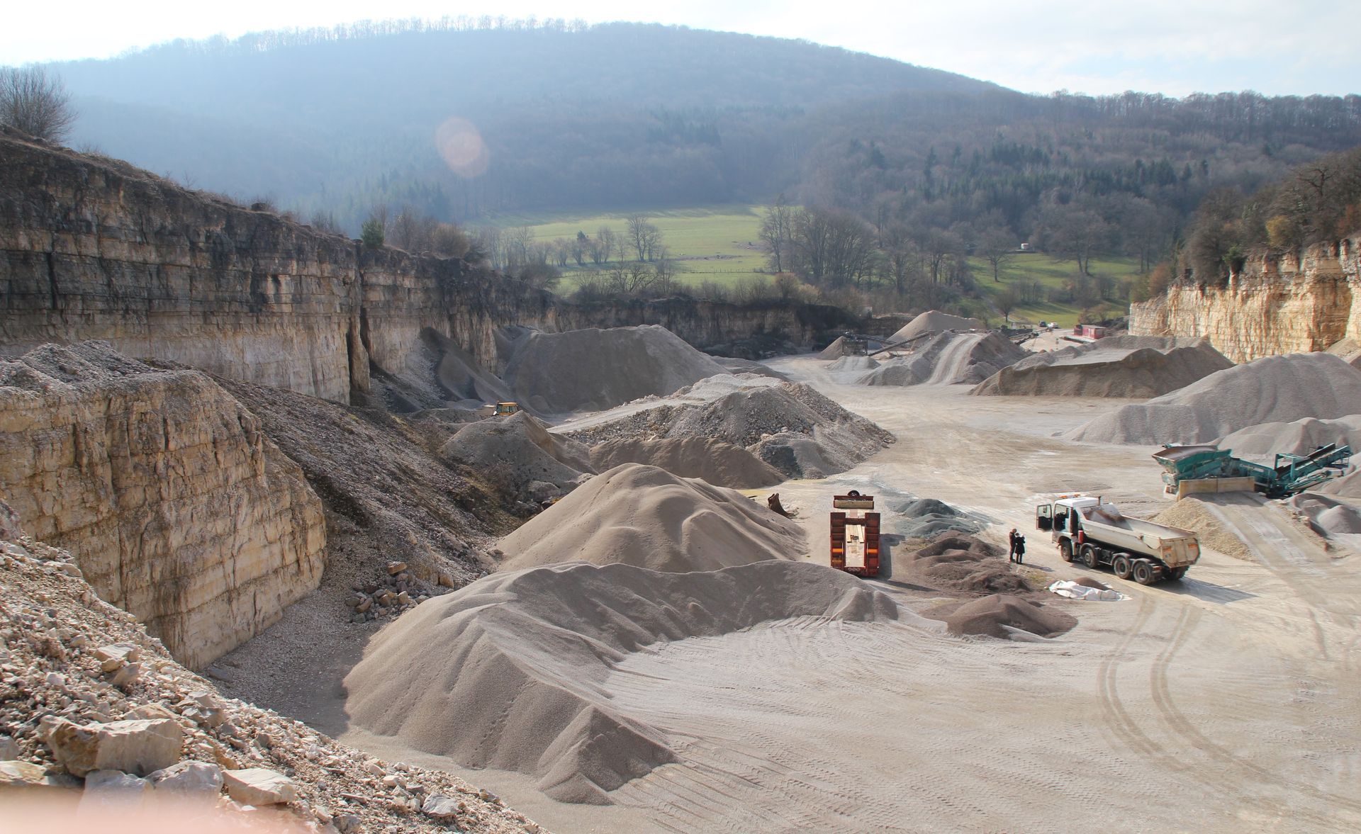 Exploitation de calcaire