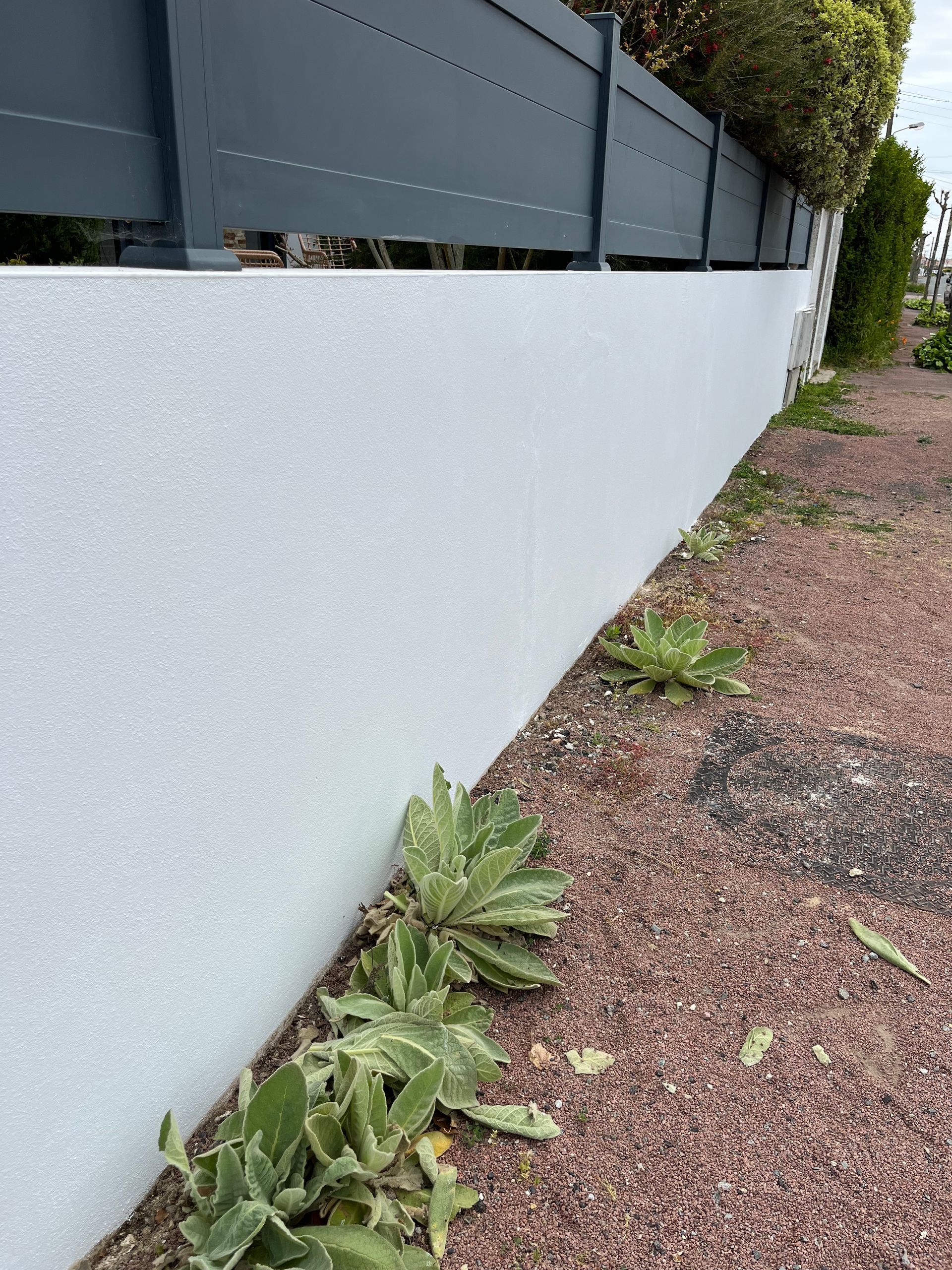 Mur extérieur rénové