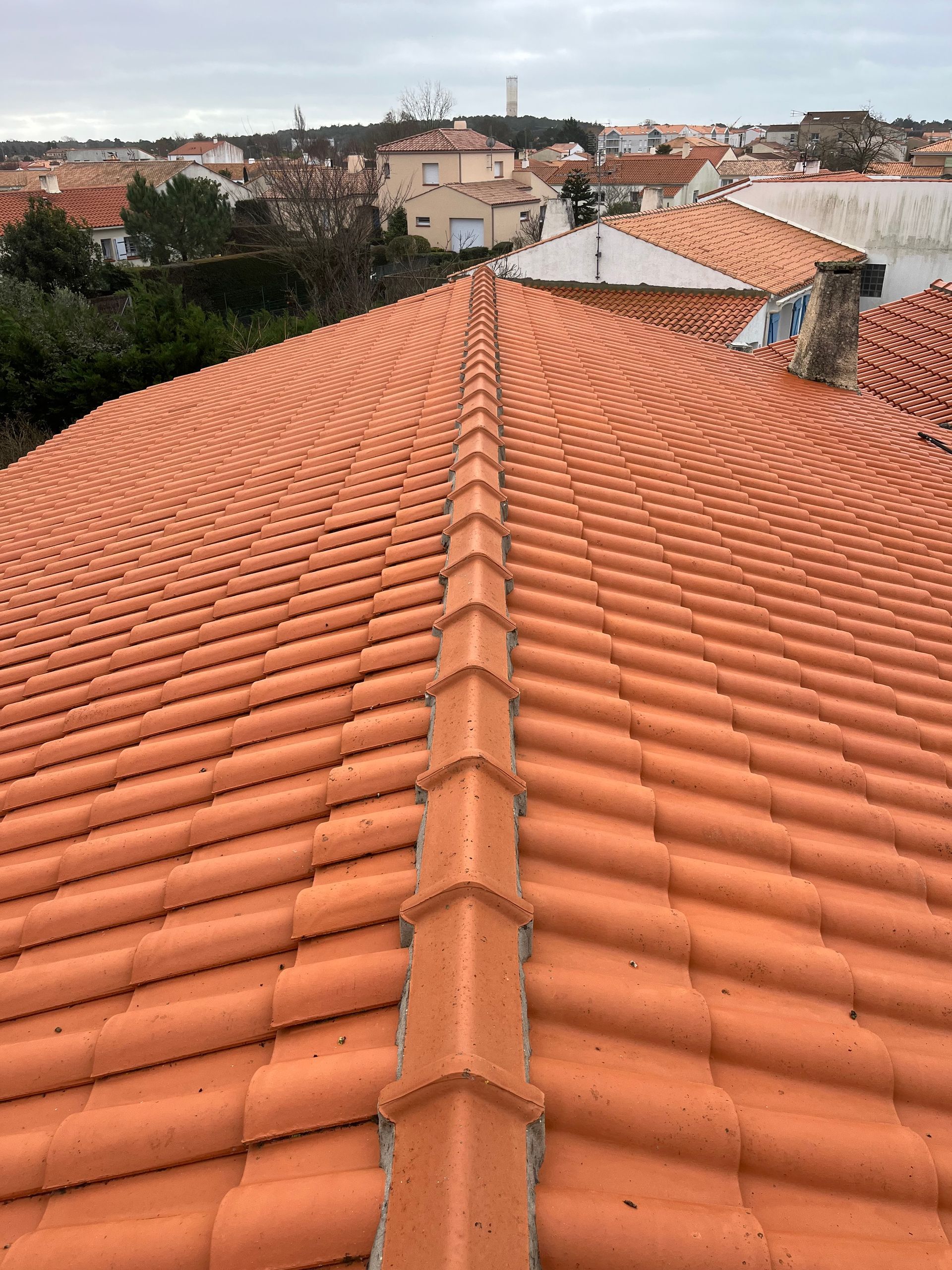 Toit propre vu de haut