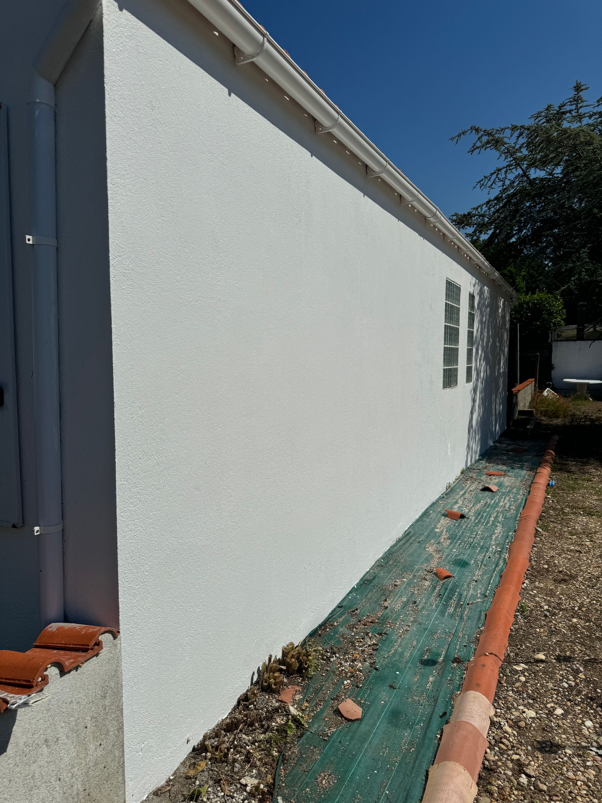 Mur extérieur rénové